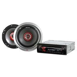 Sony CXS-GT4216F In-Dash CD/MP3 Radio Package (CDX-GT420U + XS-GF1622X)