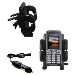 Gomadic Sony Ericsson K510i Auto Vent Holder with Car Charger - Uses TipExchange