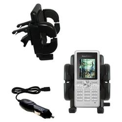 Gomadic Sony Ericsson T250i Auto Vent Holder with Car Charger - Uses TipExchange