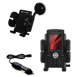 Gomadic Sony Ericsson V640i Auto Windshield Holder with Car Charger - Uses TipExchange