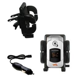 Gomadic Sony Ericsson W300i Auto Vent Holder with Car Charger - Uses TipExchange