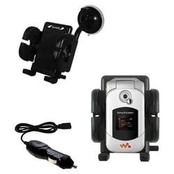 Gomadic Sony Ericsson W300i Auto Windshield Holder with Car Charger - Uses TipExchange