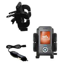 Gomadic Sony Ericsson W580c Auto Vent Holder with Car Charger - Uses TipExchange