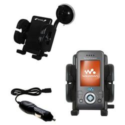 Gomadic Sony Ericsson W580c Auto Windshield Holder with Car Charger - Uses TipExchange