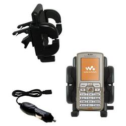 Gomadic Sony Ericsson W700i Auto Vent Holder with Car Charger - Uses TipExchange