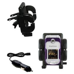 Gomadic Sony Ericsson W710i Auto Vent Holder with Car Charger - Uses TipExchange