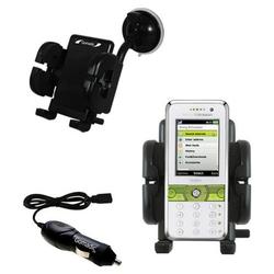 Gomadic Sony Ericsson k660i Auto Windshield Holder with Car Charger - Uses TipExchange