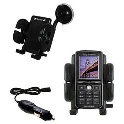 Gomadic Sony Ericsson k750c Auto Windshield Holder with Car Charger - Uses TipExchange