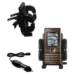 Gomadic Sony Ericsson k770i Auto Vent Holder with Car Charger - Uses TipExchange