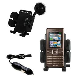 Gomadic Sony Ericsson k770i Auto Windshield Holder with Car Charger - Uses TipExchange