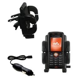 Gomadic Sony Ericsson w200i Auto Vent Holder with Car Charger - Uses TipExchange