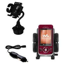 Gomadic Sony Ericsson w760c Auto Cup Holder with Car Charger - Uses TipExchange