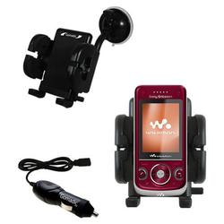 Gomadic Sony Ericsson w760c Auto Windshield Holder with Car Charger - Uses TipExchange