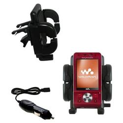 Gomadic Sony Ericsson w910i Auto Vent Holder with Car Charger - Uses TipExchange