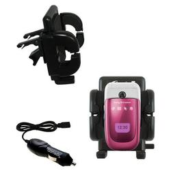Gomadic Sony Ericsson z310a Auto Vent Holder with Car Charger - Uses TipExchange