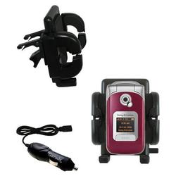 Gomadic Sony Ericsson z530c Auto Vent Holder with Car Charger - Uses TipExchange