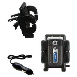 Gomadic Sony Ericsson z558c Auto Vent Holder with Car Charger - Uses TipExchange