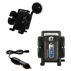 Gomadic Sony Ericsson z558c Auto Windshield Holder with Car Charger - Uses TipExchange