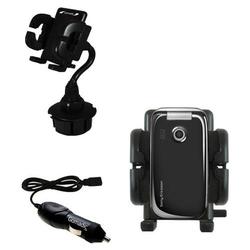 Gomadic Sony Ericsson z610i Auto Cup Holder with Car Charger - Uses TipExchange