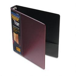 Cardinal Brands Inc. SpineVue® Round Ring View Binder, 1 1/2 Capacity, Maroon