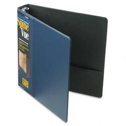 Cardinal Brands Inc. SpineVue® Round Ring View Binder, 1 1/2 Capacity, Navy