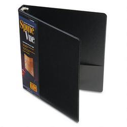 Cardinal Brands Inc. SpineVue® Round Ring View Binder, 1 Capacity, Black