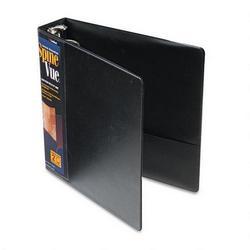 Cardinal Brands Inc. SpineVue® Round Ring View Binder, 2 Capacity, Black