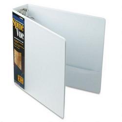 Cardinal Brands Inc. SpineVue® Round Ring View Binder, 2 Capacity, White