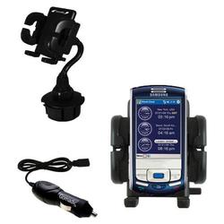 Gomadic Sprint IP-830w Auto Cup Holder with Car Charger - Uses TipExchange