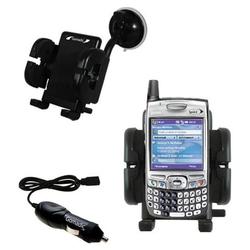 Gomadic Sprint Treo 700p Auto Windshield Holder with Car Charger - Uses TipExchange