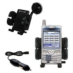 Gomadic T-Mobile Treo 650 Auto Windshield Holder with Car Charger - Uses TipExchange