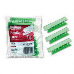 Esselte Pendaflex Corp. Tabs & Inserts for Hanging File Folders, 1/3 Cut, Green/White, 25/Pack
