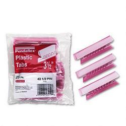 Esselte Pendaflex Corp. Tabs & Inserts for Hanging File Folders, 1/3 Cut, Pink/White, 25/Pack