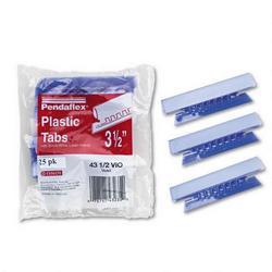 Esselte Pendaflex Corp. Tabs & Inserts for Hanging File Folders, 1/3 Cut, Violet/White, 25/Pack
