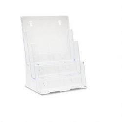 Deflecto Corporation Three-Tier Multi-Compartment Large Size Docuholder™, 9-1/2wx8dx12-5/8h, Clear