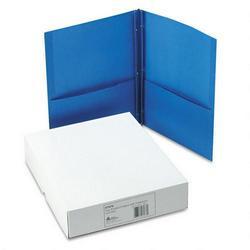 Avery-Dennison Two Pocket Report Covers with Prong Fasteners, 11x8 1/2, Light Blue, 25/Box