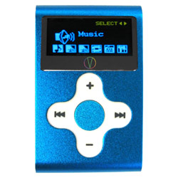 Visual Land V-Clip 2GB MP3/WMA/FM/Voice Recorder Blue