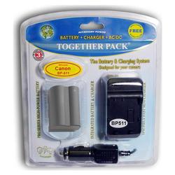 Accessory Power VALUE PACK: Pro Series CANON BP-511 BP-508 BP-512 BP-512 BP-514 BP-522 Equivalent Digital Camera Bat