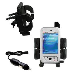 Gomadic Verizon PPC 6700 Auto Vent Holder with Car Charger - Uses TipExchange