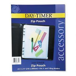 Daytimer/Acco Brands Inc. Vinyl Zip Pouch for Folio Size Looseleaf Planners, 1/Pack