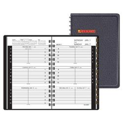 At-A-Glance Weekly Appointment Book, One Week/Spread, 3 3/4 x 6 1/8, Black