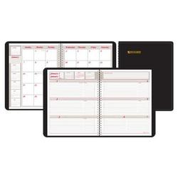 At-A-Glance Weekly/Monthly Appointment Book, 1 Wk/Spread, Hourly Appts, 6 7/8 x 8 3/4, Black