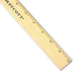 Acme United Corporation Westcott® Budget 12 Metric Wood Ruler with Single Metal Edge