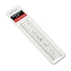 Acme United Corporation Westcott® Shatterproof Plastic Ruler, 6 Long, Transparent