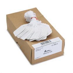 Avery-Dennison White Price Tags, Strung with White Twine, 1 29/32 x 1 1/4, 1000/Box