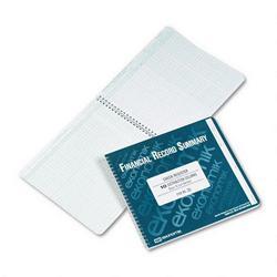 Ekonomik Systems Wirebound Form DD Check Register with 10 Left Distribution Columns, 8 3/4x10