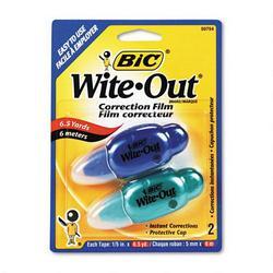 Bic Corporation Wite Out® Brand Micro Correction Film Two Pack, Blue & Orange, 1/5 x 236