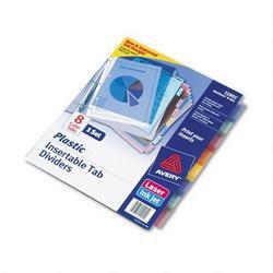 Avery-Dennison WorkSaver® Big Tab Plastic Dividers, Multicolor, 8 Tab Set