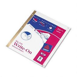 Avery-Dennison Write On™ Index Dividers with Erasable Laminated White Tabs