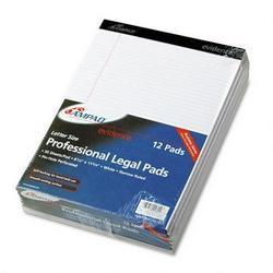Ampad/Divi Of American Pd & Ppr evidence® perforated 8 1/2x11 3/4 pads, narrow rule, red margin, white, 50 sheets, dozen